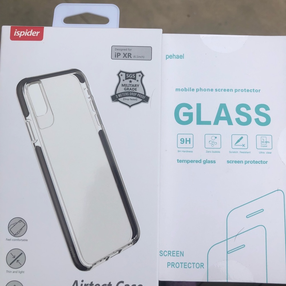 IP XR phine case and protector set